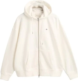 Gant Shield Sweatjacke Hoodie eggshell (Damen)