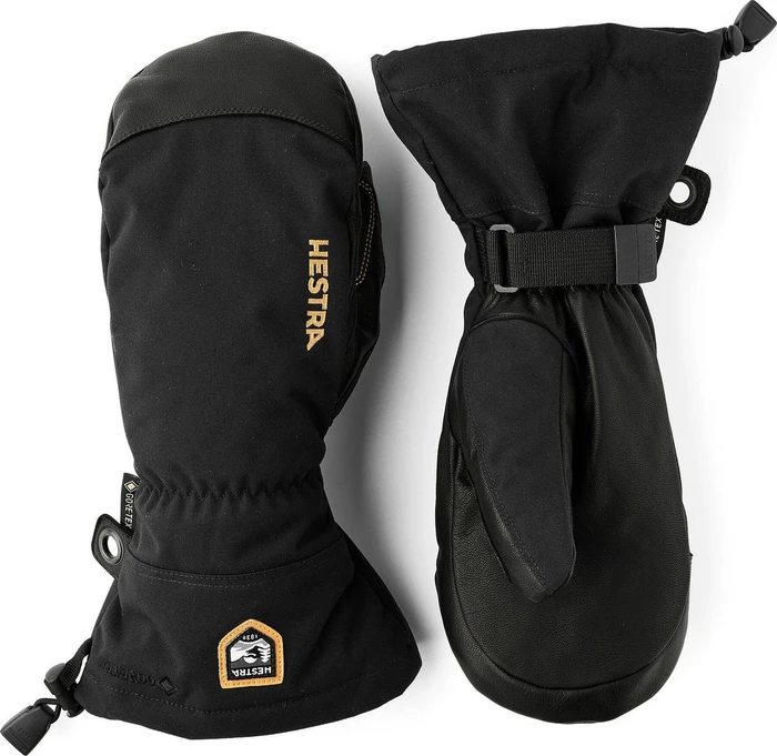 Hestra Army Leather Gore-Tex Mitt Skihandschuhe schwarz
