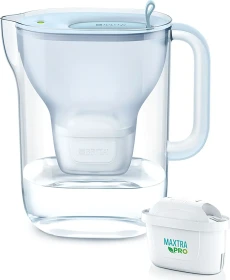Brita Style Eco Tischwasserfilter inkl. Kartusche Pro Pure Performance blau
