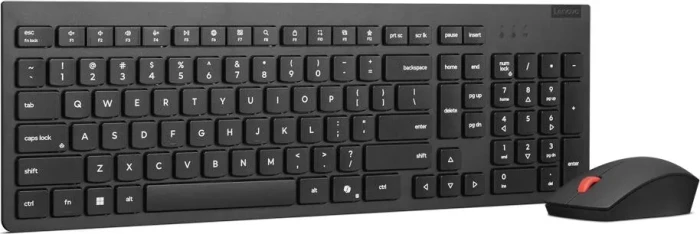 Lenovo Essential Wireless Combo Gen2 AI mit Copilot-Taste, schwarz, USB, DE