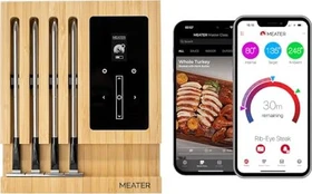 Apption Labs Meater Block Smart Bluetooth Fleisch-Thermometer digital, inkl. 4x Sensor