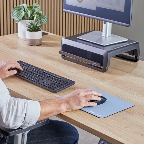 Fellowes Breyta XL Microban Mausepad, 280x250mm, marineblau
