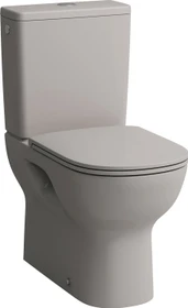 Laufen Lua Stand-WC für aufgesetzten Spülkasten, Tiefspüler, spülrandlos, Abgang waagrecht/senkrecht manhattan
