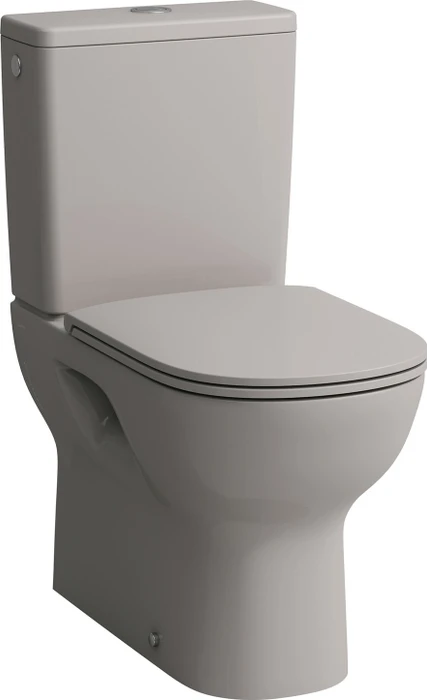 Laufen Lua Stand-WC für aufgesetzten Spülkasten, Tiefspüler, spülrandlos, Abgang waagrecht/senkrecht