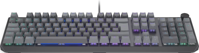 Endorfy Thock V2, PBT, grau, LEDs RGB, hot-swap, Endorfy RED, USB, DE
