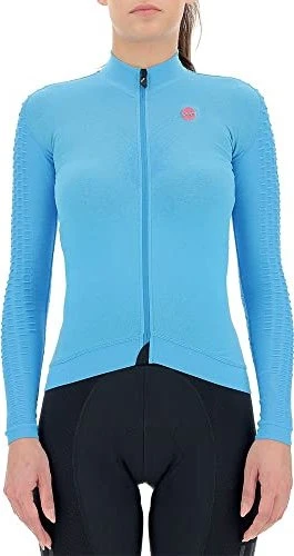 UYN Airwing Winter Trikot langarm turquoise/black (Damen)