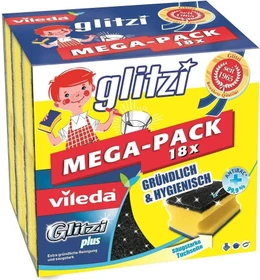 Vileda Glitzi Plus Reinigungsschwamm, 18 Stück