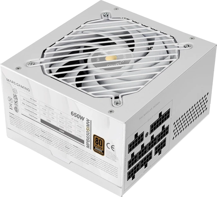 Mars Gaming MPB650SIM weiß 650W, ATX