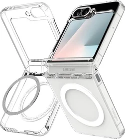 Spigen Ultra Hybrid Pro (MagFit) für Samsung Galaxy Flip7 FE Clear White