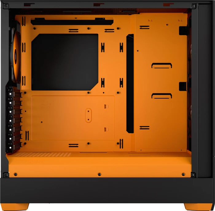 Fractal Design Pop Air RGB Orange Core TG Clear Tint, Glasfenster