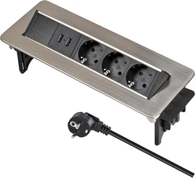 Brennenstuhl Indesk, 3-fach, 2m