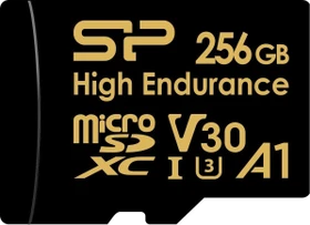 Silicon Power High Endurance Golden Series R100/W80 256GB Kit, UHS-I U3, A1, Class 10