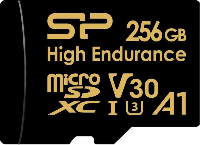 Silicon Power High Endurance Golden Series R100/W80 256GB Kit, UHS-I U3, A1, Class 10