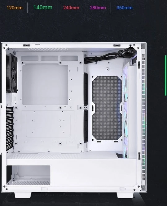 Thermaltake Divider 300 TG ARGB Snow Edition, weiß, Glasfenster