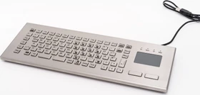 GETT InduKey KV23203 TKV-084-FIT kompakte Edelstahltastatur, Touchpad, USB, DE (TKV-084-FIT-TOUCH-IP65-MGEH-USB-DE)
