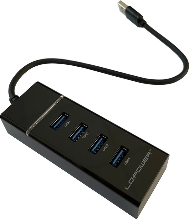 LC-Power USB-Hub, 4x USB-A 3.0, USB-A 3.0 [Stecker]