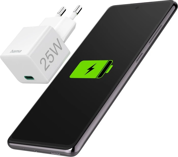 Hama Schnellladegerät USB-C PD/Qualcomm Mini-Ladegerät 25W weiß