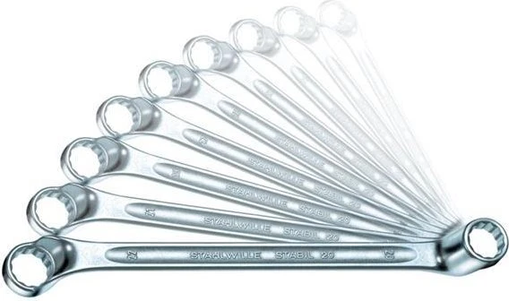 Stahlwille Stabil 20/9 Doppelringschlüssel Schraubenschlüsselsatz, 9-tlg.