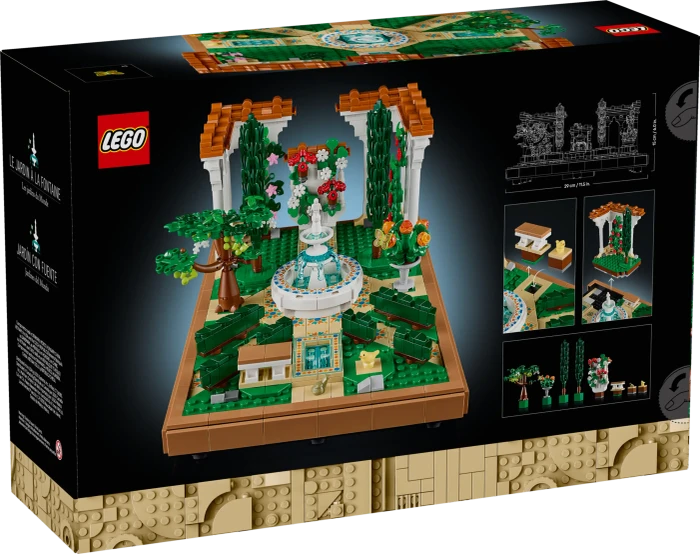 LEGO Icons - Springbrunnengarten