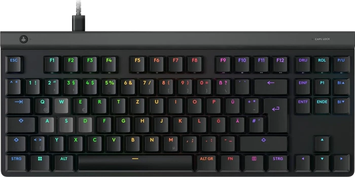 Logitech G515 Rapid TKL, schwarz, LEDs RGB, Low Profile Magnetic Analog, USB, DE