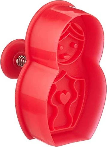 Städter Präge-Ausstecher mit Auswerfer Matroschka 6cm rot