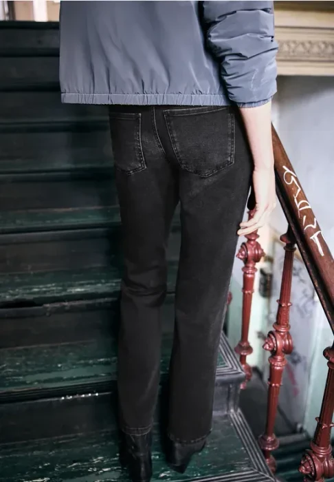 Street One Studio Bootcut Jeans black washed (Damen)
