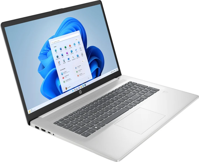HP Laptop 17-cp2154ng, Natural Silver (Tastatur grau), Ryzen 5 7520U, 16GB RAM, 512GB SSD, DE