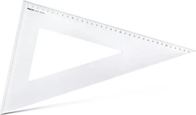 Aristo Zeichendreieck 60° 42.5cm, mit Facette, transparent
