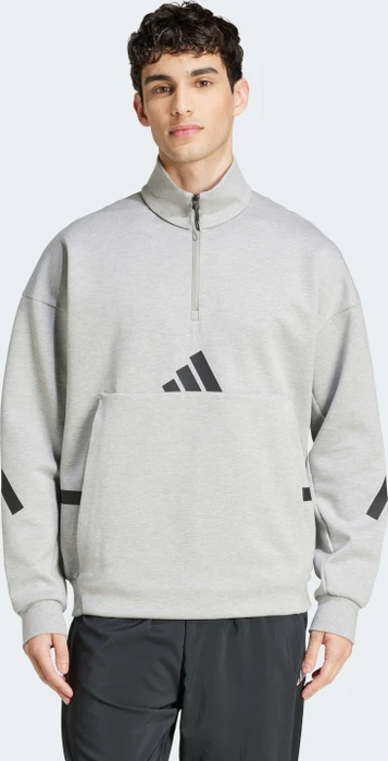 adidas Z.N.E. Quarter-Zip Sweatshirt medium grey heather (Herren)