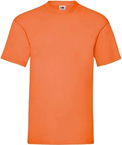 Fruit Of The Loom Valueweight T-Shirt kurzarm orange