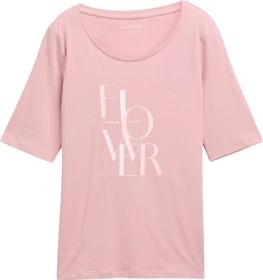 Tom Tailor Print T-Shirt kurzarm morning pink (Damen)