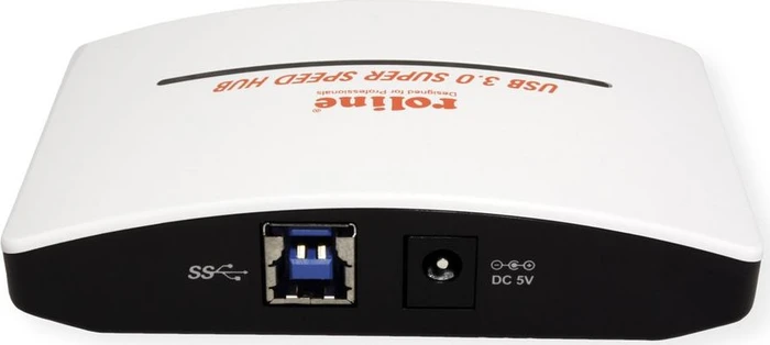 Roline / Secomp USB-Hub, 4x USB-A 3.0, USB-B 3.0 [Stecker]