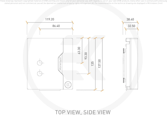 EK Water Blocks Quantum Line EK-Quantum Momentum² ROG Maximus Z690 Extreme D-RGB Monoblock, Nickel, Acryl