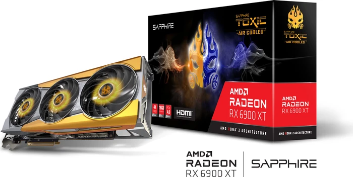 Sapphire Toxic Radeon RX 6900 XT Air Cooled, 16GB GDDR6, HDMI, 3x DP, lite retail