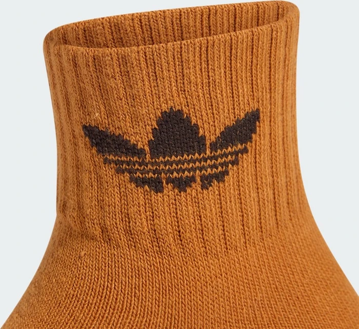adidas Mid-Ankle Socken khaki six/aurora coffee/rustic orange, 3 Paare (Junior)