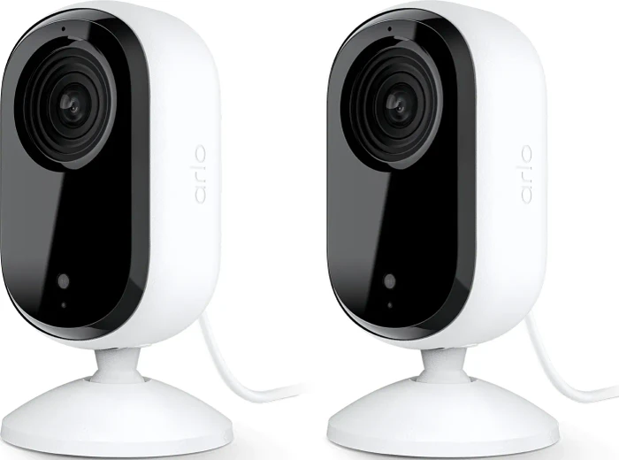 Arlo Essential 3 2K Indoor Camera weiß, 2er-Pack