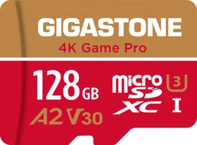 Gigastone 4K Game Pro R120/W80 128GB Kit, UHS-I U3, A2, Class 10