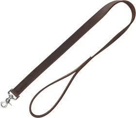 Trixie Rustic Fettleder Hundeleine, L-XL, 1m, Dunkelbraun