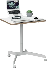 Leitz Ergo Compact Workstation Pro Sitz-Steh-Schreibtisch 80x60cm weiß/weiß