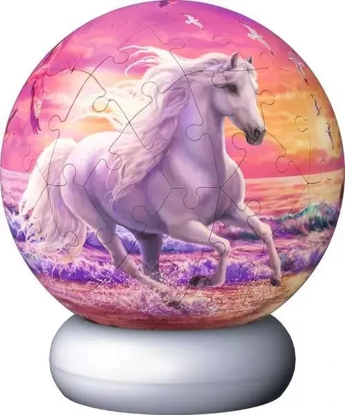 Ravensburger 3D Puzzle-Ball Nachtlicht Pferde am Strand