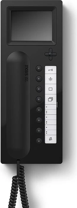 Siedle Haustelefon AHTV 870-0 SH/S Hochglanz schwarz, Innenstation