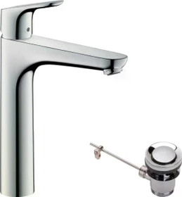 Hansgrohe Focus 190 Waschbeckenarmatur mit Ablauffernbedienung