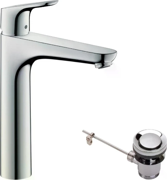 Hansgrohe Focus 190 Waschbeckenarmatur mit Ablauffernbedienung