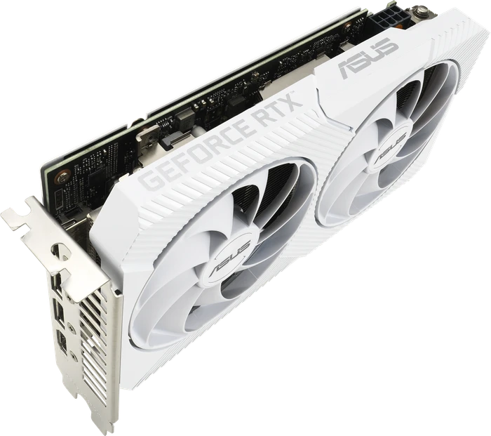 ASUS Dual GeForce RTX 3060 White OC, DUAL-RTX3060-O8G-WHITE, 8GB GDDR6, HDMI, 3x DP