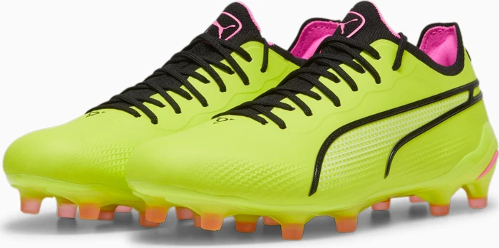 Puma King Ultimate FG/AG electric lime/puma black/poison pink (Damen)