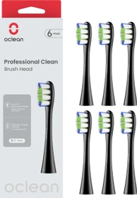 Oclean Professional Clean Ersatzbürste schwarz, 6 Stück