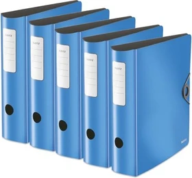 Leitz Qualitäts Ordner 2-Ring 180° Active Solid, 80mm, A4, hellblau