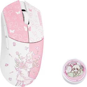 WLMouse x FEIRENZAI Beast G Medium 8K Wireless Gaming Mouse, Motiv rosa/weiß, USB (BG-M-FRZ-XY-PINK)