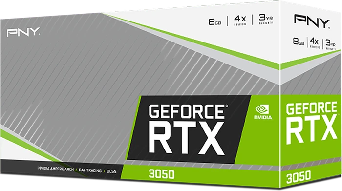 PNY GeForce RTX 3050 Uprising Dual Fan, 8GB GDDR6, HDMI, 3x DP