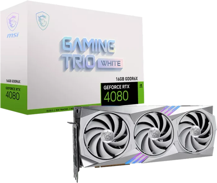 MSI GeForce RTX 4080 Gaming Trio White 16G, 16GB GDDR6X, HDMI, 3x DP